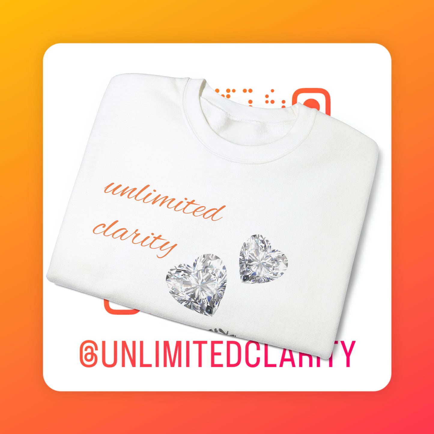 Unlimited clarity unisex sweatshirt