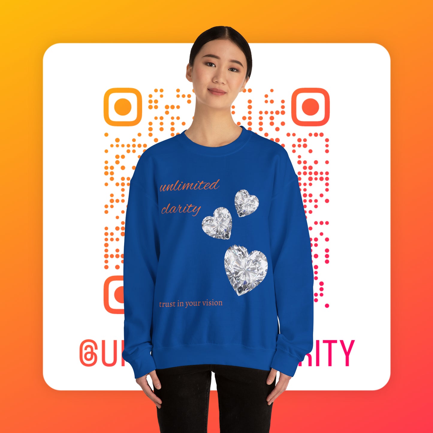 Unlimited clarity Unisex Heavy Blend™ Crewneck Sweatshirt