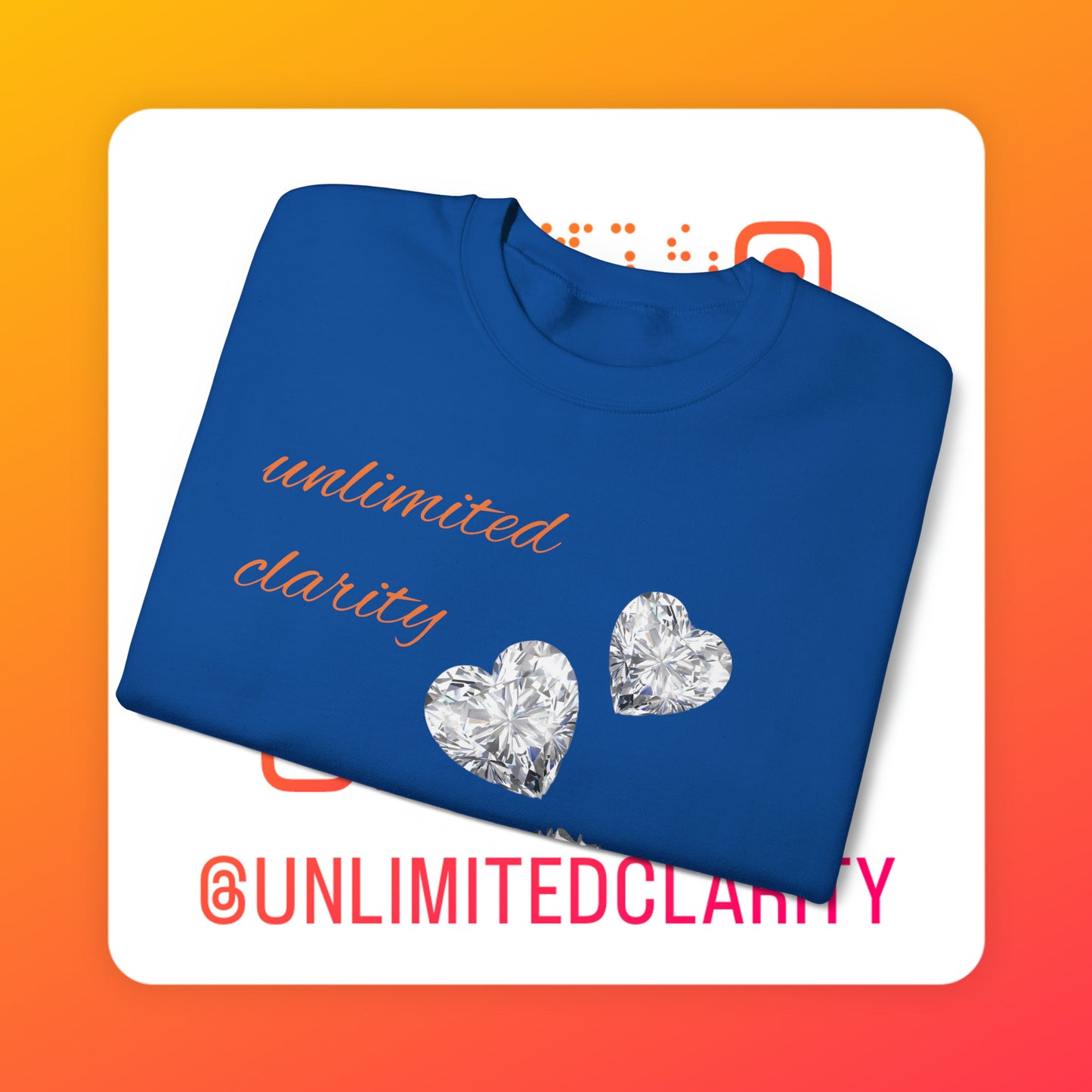 Unlimited clarity Unisex Heavy Blend™ Crewneck Sweatshirt