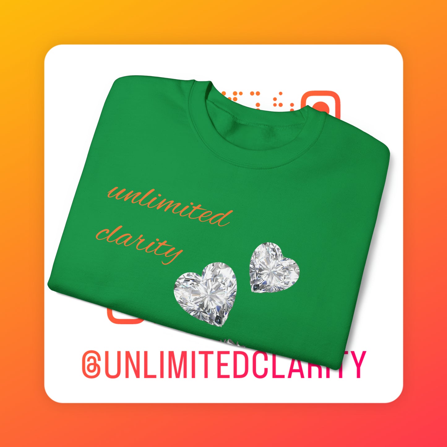 Unlimited clarity Unisex Heavy Blend™ Crewneck Sweatshirt