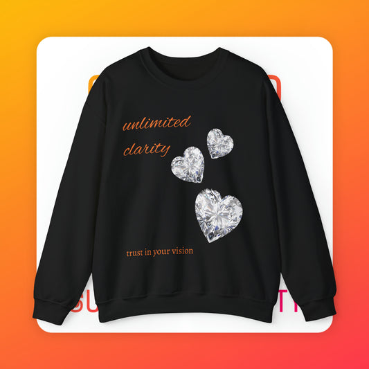 Unlimited clarity Unisex Heavy Blend™ Crewneck Sweatshirt