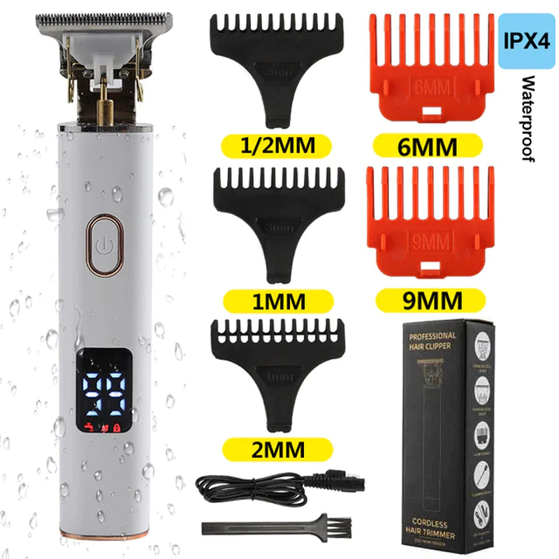 2022 New Vintage T9 Hair Cutting Machine Men'S Electric Shaver Rechargeable Hair Trimmer Beard Clipper Barber Hair Cut Hot Sale