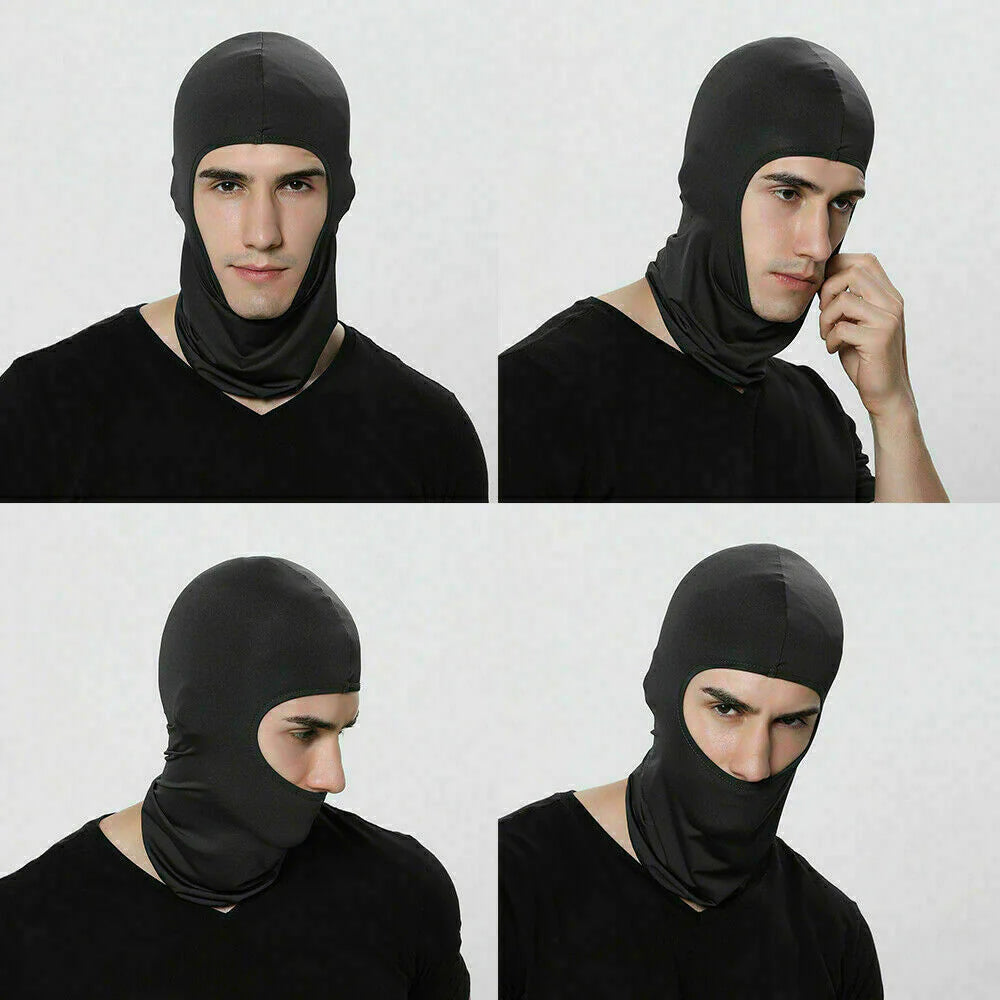 3 PCS Men Balaclava Black Face Mask Lightweight Motorcycle Warmer Ski One 1 Hole