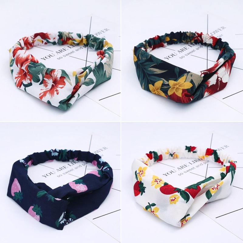 Fashion Women Girls Summer Bohemian Print Headbands