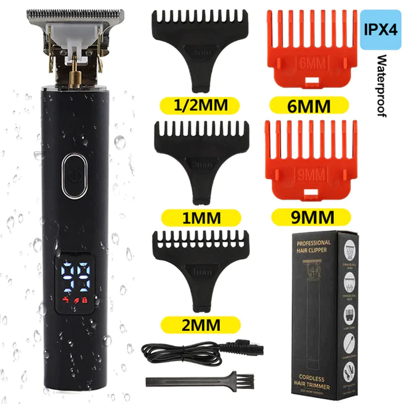 2022 New Vintage T9 Hair Cutting Machine Men'S Electric Shaver Rechargeable Hair Trimmer Beard Clipper Barber Hair Cut Hot Sale